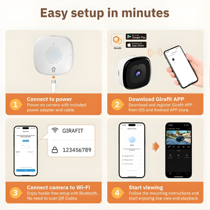 2K HD Window Security Camera